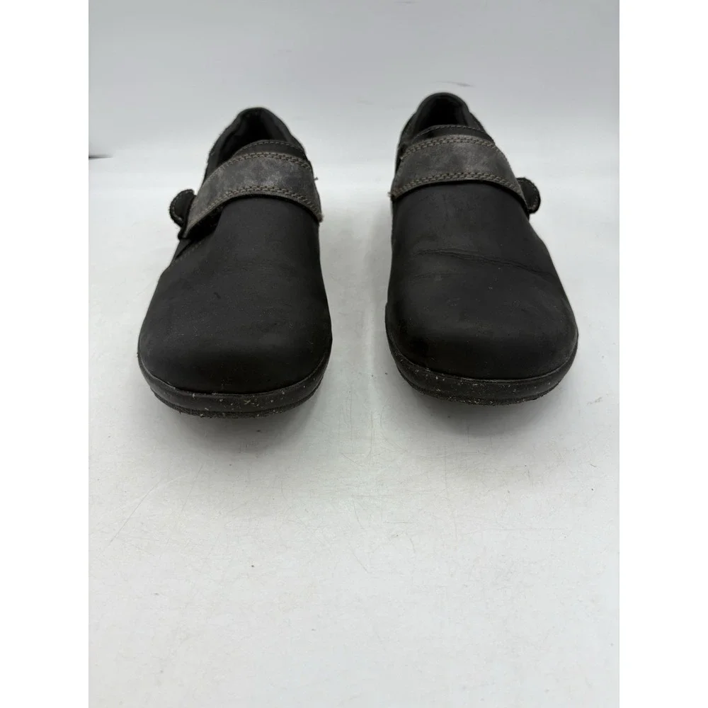 Clarks Collection Shoes Womens Size 8.5 M Comfort Roseville Dot Loafer Black